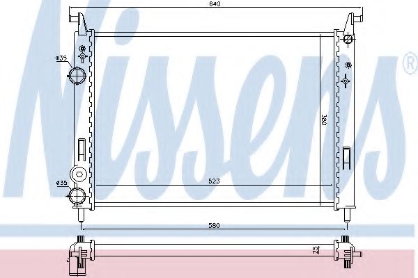 Imagine Radiator, racire motor NISSENS 61682