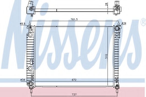 Imagine Radiator, racire motor NISSENS 616905