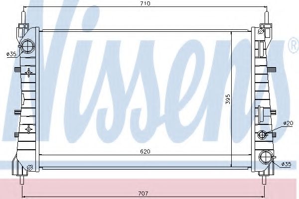 Imagine Radiator, racire motor NISSENS 61694