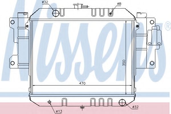 Imagine Radiator, racire motor NISSENS 61733