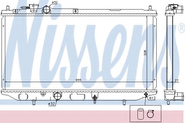 Imagine Radiator, racire motor NISSENS 61734