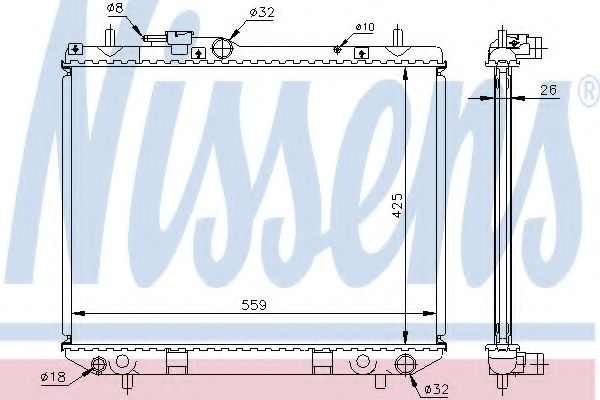 Imagine Radiator, racire motor NISSENS 61742A