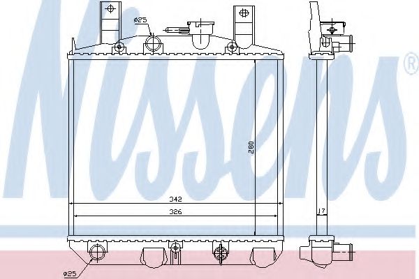 Imagine Radiator, racire motor NISSENS 61754