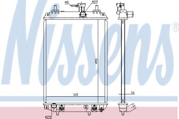 Imagine Radiator, racire motor NISSENS 617547