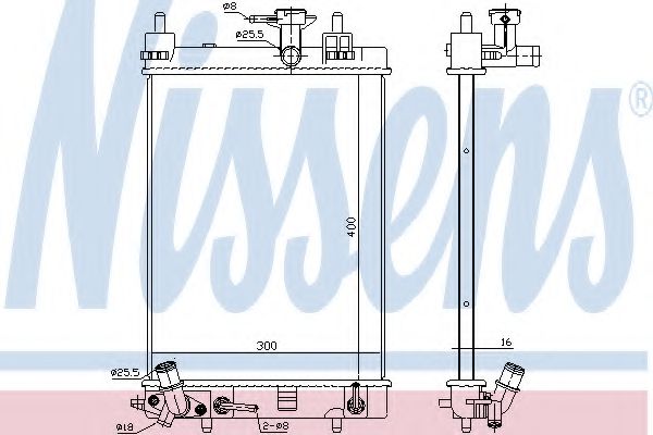 Imagine Radiator, racire motor NISSENS 617553