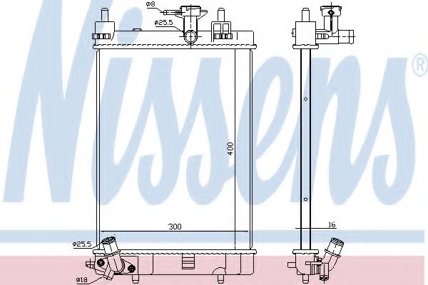 Imagine Radiator, racire motor NISSENS 617554