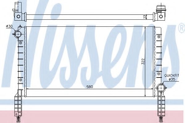 Imagine Radiator, racire motor NISSENS 61769