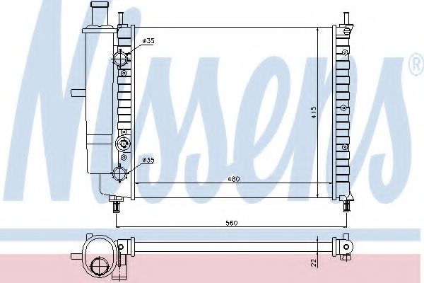 Imagine Radiator, racire motor NISSENS 61779