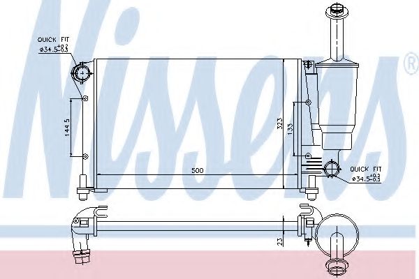 Imagine Radiator, racire motor NISSENS 617845