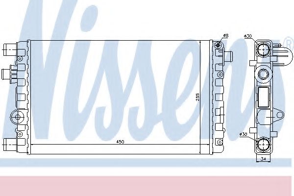 Imagine Radiator, racire motor NISSENS 61785