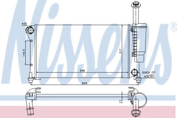 Imagine Radiator, racire motor NISSENS 617852