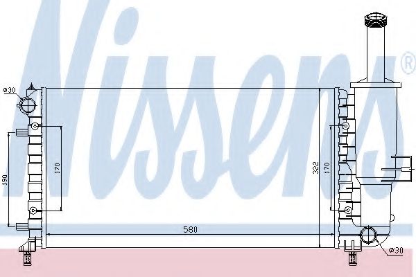 Imagine Radiator, racire motor NISSENS 617858