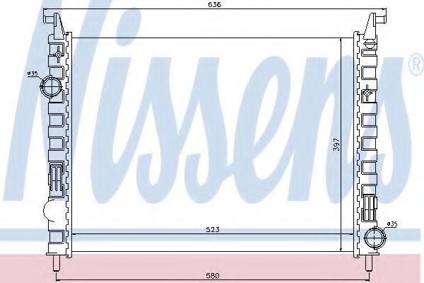 Imagine Radiator, racire motor NISSENS 617862