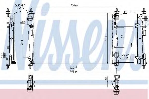 Imagine Radiator, racire motor NISSENS 617864