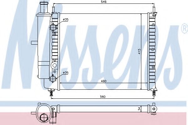 Imagine Radiator, racire motor NISSENS 61788