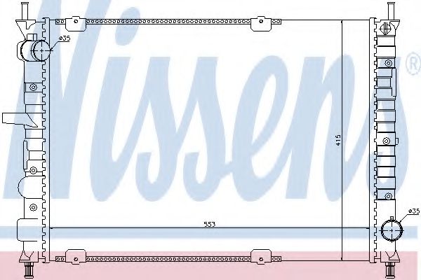 Imagine Radiator, racire motor NISSENS 61791