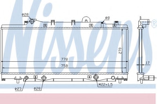 Imagine Radiator, racire motor NISSENS 61797