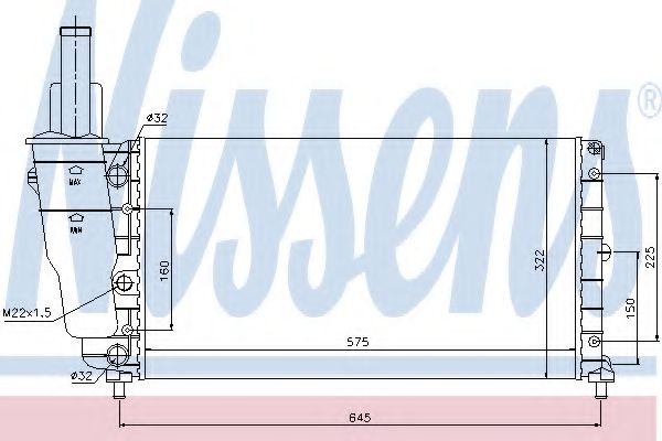 Imagine Radiator, racire motor NISSENS 61799