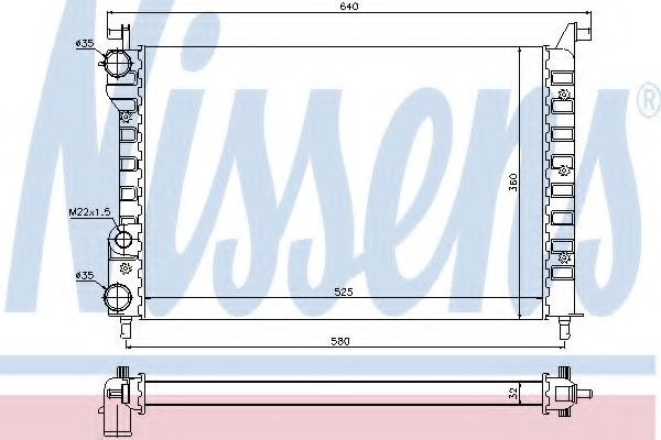 Imagine Radiator, racire motor NISSENS 61802