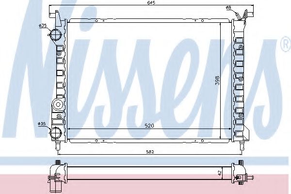 Imagine Radiator, racire motor NISSENS 61804