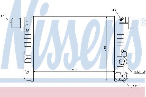 Imagine Radiator, racire motor NISSENS 61805