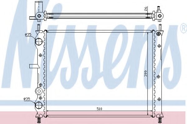 Imagine Radiator, racire motor NISSENS 61806