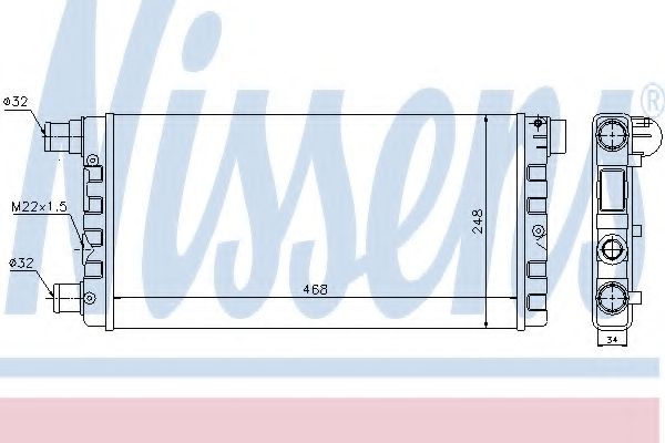 Imagine Radiator, racire motor NISSENS 61814