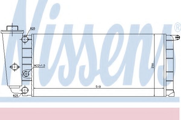 Imagine Radiator, racire motor NISSENS 61837