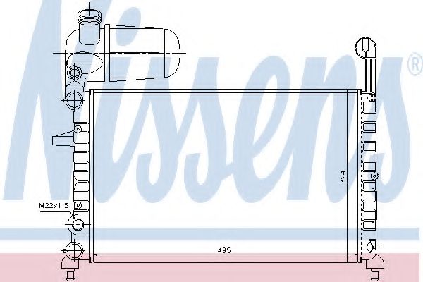 Imagine Radiator, racire motor NISSENS 61844