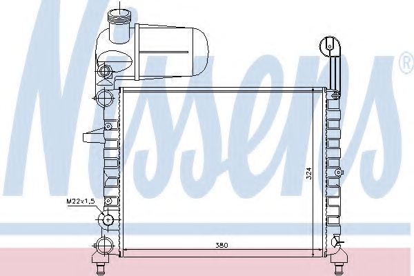 Imagine Radiator, racire motor NISSENS 61845