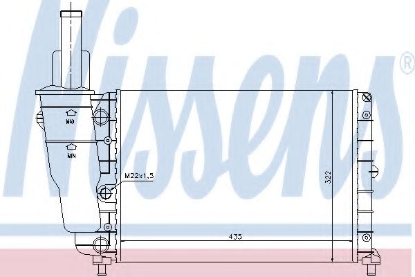 Imagine Radiator, racire motor NISSENS 61856