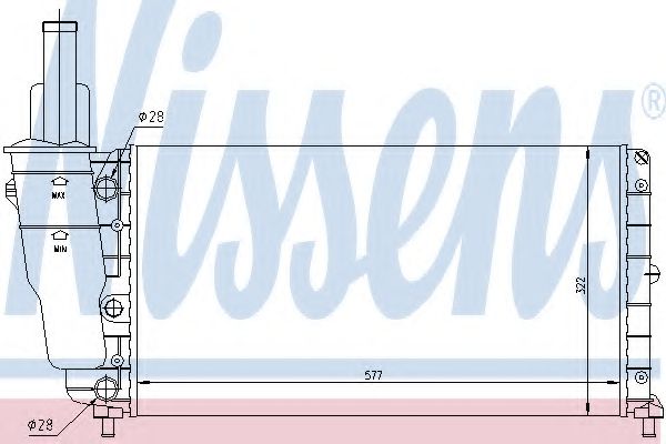 Imagine Radiator, racire motor NISSENS 61858