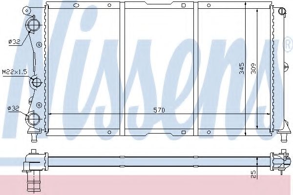 Imagine Radiator, racire motor NISSENS 61859