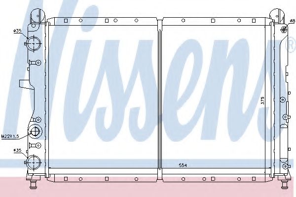 Imagine Radiator, racire motor NISSENS 61873