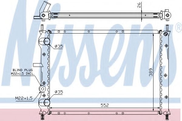 Imagine Radiator, racire motor NISSENS 61879A