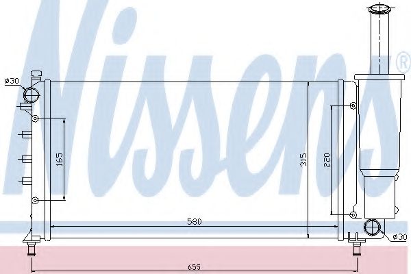 Imagine Radiator, racire motor NISSENS 61886