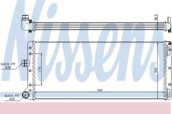 Imagine Radiator, racire motor NISSENS 61887