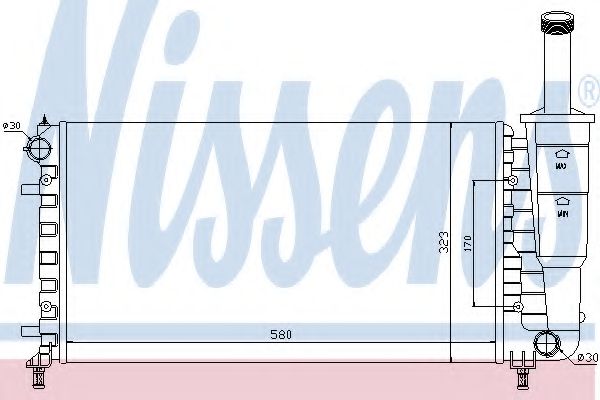 Imagine Radiator, racire motor NISSENS 61888