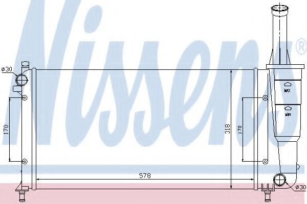 Imagine Radiator, racire motor NISSENS 61889