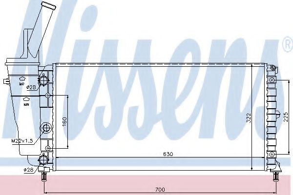 Imagine Radiator, racire motor NISSENS 61892