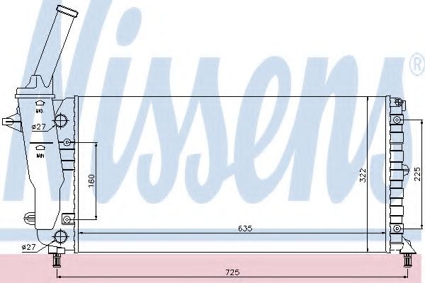 Imagine Radiator, racire motor NISSENS 61893