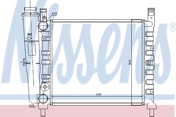 Imagine Radiator, racire motor NISSENS 61929