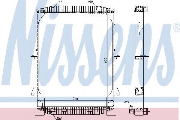 Imagine Radiator, racire motor NISSENS 61971A