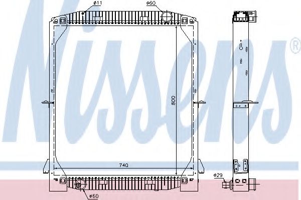 Imagine Radiator, racire motor NISSENS 61973A