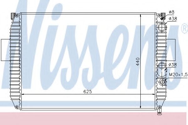 Imagine Radiator, racire motor NISSENS 61975