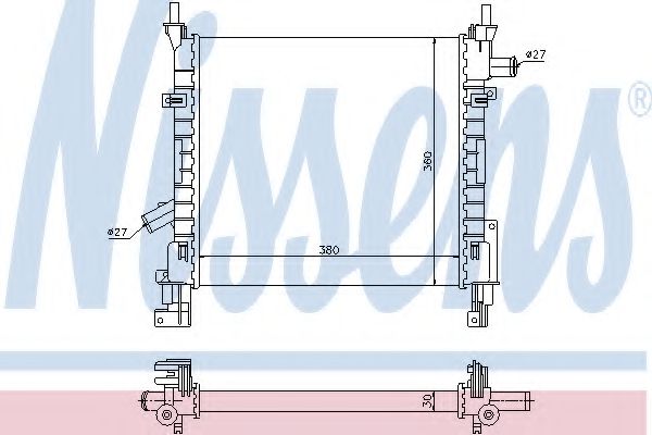 Imagine Radiator, racire motor NISSENS 62005