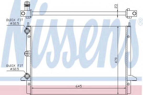 Imagine Radiator, racire motor NISSENS 62013