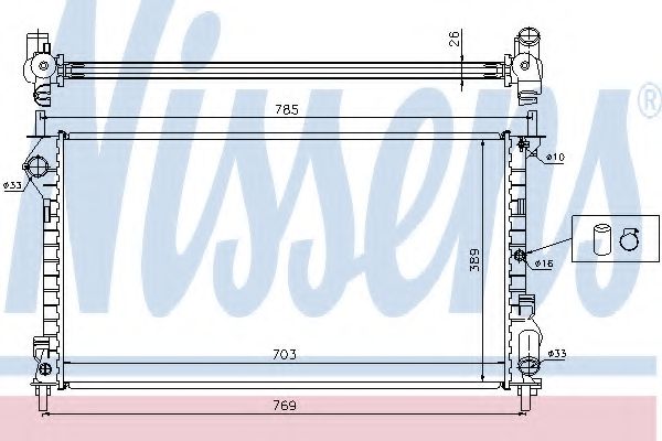 Imagine Radiator, racire motor NISSENS 62015A