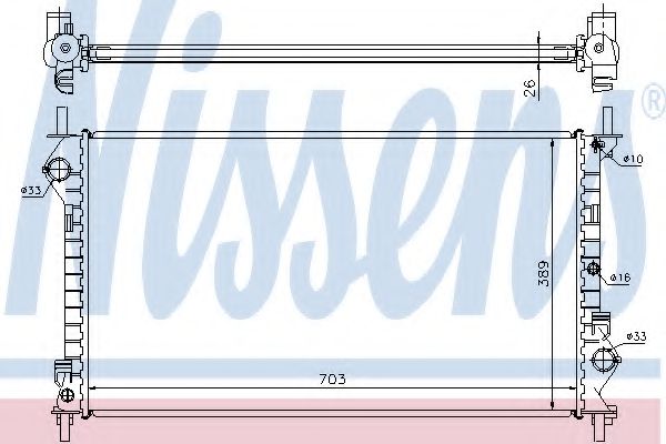 Imagine Radiator, racire motor NISSENS 62021A