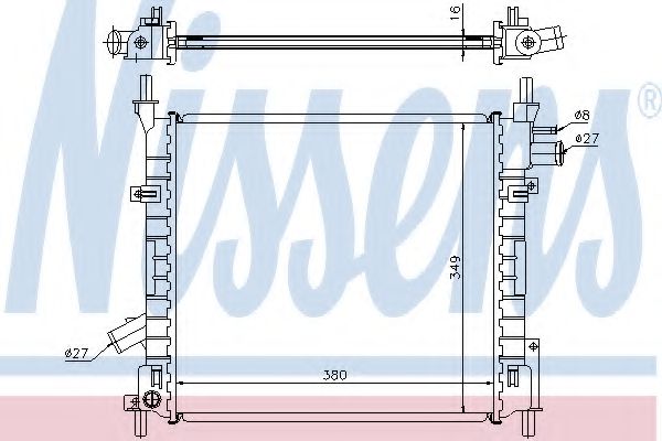 Imagine Radiator, racire motor NISSENS 62022A